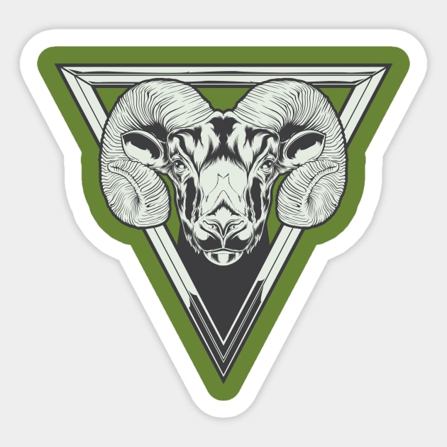 Sheep Sticker by Rick Do Things